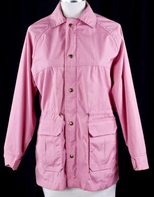 De Colección WOOLRICH Mujer Rosa Parka BOLSILLOS GRANDES Abrigo Chaqueta M Foto 1 de 4