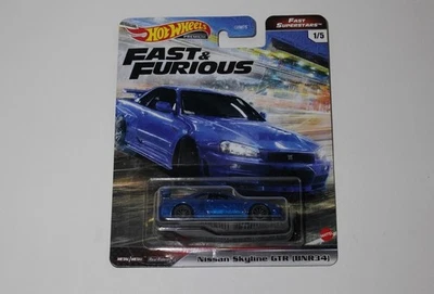 Hot Wheels Fast and Furious Fast Superstars Nissan Skyline GTR BNR34  - Image 1 of 4