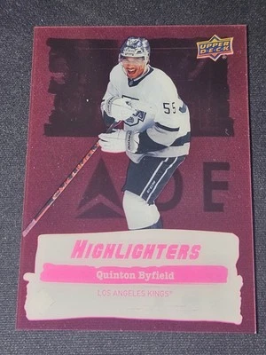 22-23 Upper Deck Quinton Byfield Pink Highlighters SSP 🌈🌈🌈 1:1536 Pull Ratio  - Image 1 of 3