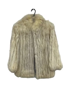Good Condition Levy Furs Women's Beige Fur Jacket Size AU S - Picture 1 of 7