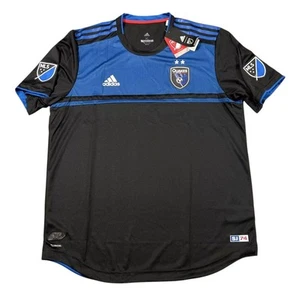 NEW Adidas 2019 San Jose Earthquakes Home Jersey Mens Official MLS Soccer L, XL - Picture 1 of 10