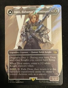 Dion, Bahamut’s Dominant/Bahamut, Warden of Light (Foil) MTG Final Fantasy R0521 - Imagen 1 de 6