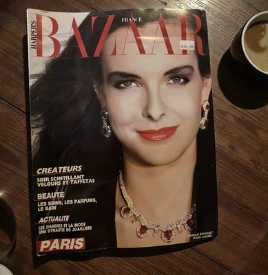 Carole Bouquet DALI Victoria Lockwood HARPERS BAZAAR FRANCE November 1986 Chanel - Imagem 1 de 4