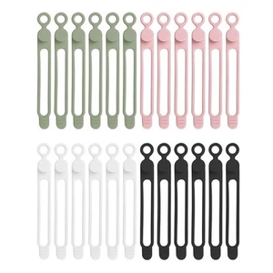 24Pcs Silicone  Wire Organizer for Earphone, Phone , Mouse,9843 - Afbeelding 1 van 5