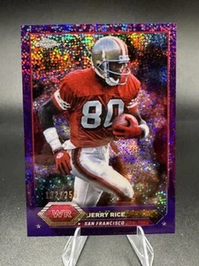 2023 Topps Composite #17 Jerry Rice cromo púrpura moteado refractor #'d/250 SP - Imagen 1 de 3