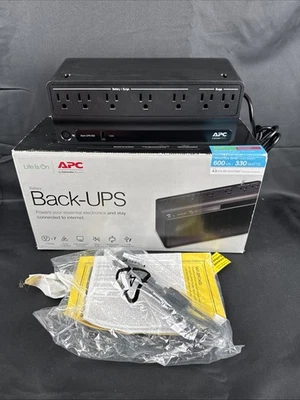 APC BN600U1 120V 600VA UPS Backup Battery New Open Box 4.3 Hour Runtime - Image 1 of 4