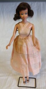 Vintage Brunette Midge Barbie Doll Flip Hair Freckles 1963
