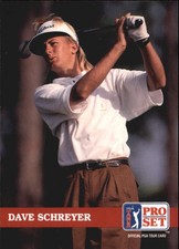 1992 Pro Set Golf Card #171 Dave Schreyer Rookie