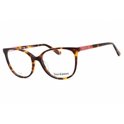 Juicy Couture Women's Eyeglasses Havana Acetate Cat Eye Frame JU 245/G 0086 00 - Image 1 of 2