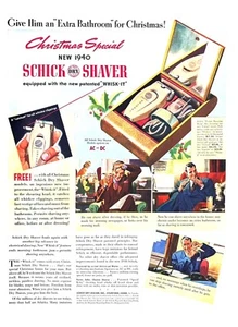 1939 SCHICK SHAVER Vintage Print Advertisement Christmas Special Electric Razor - Picture 1 of 1
