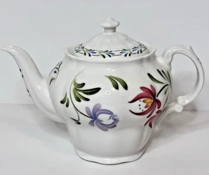 Vintage 90s Royal Doulton AMBLESIDE Floral Lidded TEAPOT Fine China ENGLAND RARE - Picture 1 of 20