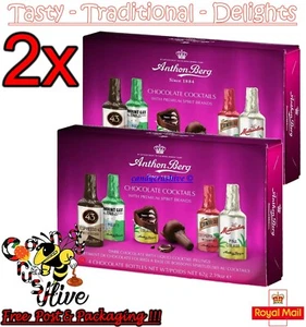 Anthon Berg Dark Chocolate Cocktail Liqueurs 4 Pieces - 62g - Picture 1 of 1