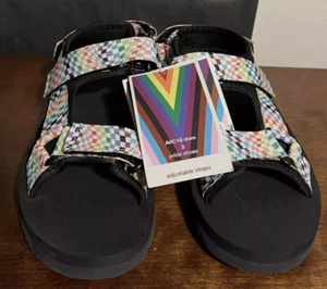 PRIDE Kids Adjustable Strap Debbie Sandals - Size 3 - Picture 1 of 9