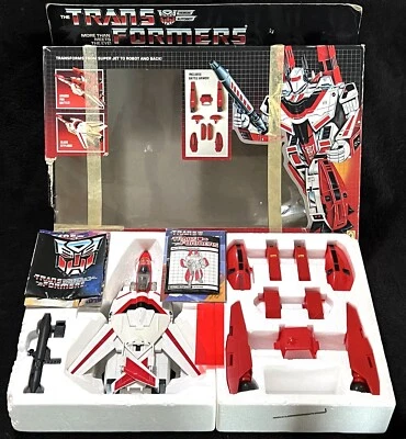 G1 1985 JETFIRE BOXED • 100% COMPLETE w/INSERTS • VINTAGE G1 TRANSFORMERS - Image 1 of 4