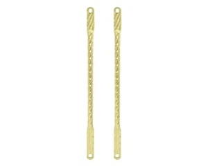 F&R VINTAGE LOWRIDER 18" LONG SQUARE TWISTED SPRING GOLD FORK BARS 20" BICYCLE - Picture 1 of 1