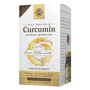 Solgar Full Spectrum Curcumin Liquid Extract 90 Softgels - Picture 1 of 11