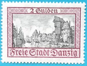 Francobolli, Libera Città di Danzica: Danzica Mi 208, emessi 09/1924. MNH. - Foto 1 di 2