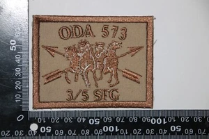 US 5TH SPECIAL FORCES SFGP ODA 573 CLOTH ARMY PATCH TAN READ! - Picture 1 of 1