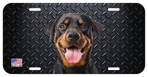 ROTTWEILER CARA PERRO PUEDE PERSONALIZAR NOVEDAD METAL MATRÍCULA C - Imagen 1 de 4