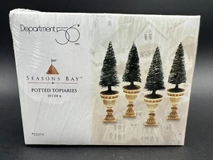 Topiarios en maceta Department 56 Seasons Bay Summer Village 53370 nuevo en caja - Imagen 1 de 6