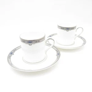 Wedgwood Amherst Coffee Espresso Cup Saucer Pair Set - Picture 1 of 10