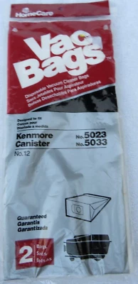 Home Care - Sacos de vácuo - Kenmore Canister - 5023, 5033- #12, 2 sacos - Imagem 1 de 4