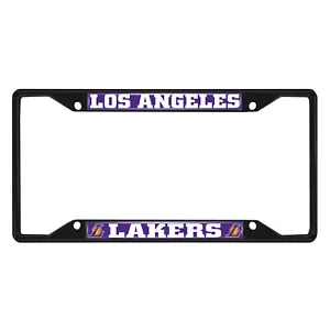 Fanmats NBA Los Angeles Lakers Black Metal License Plate Frame - Picture 1 of 1