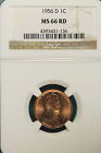 1956-D NGC MS66 RED Lincoln Wheat Cent!! #A6471