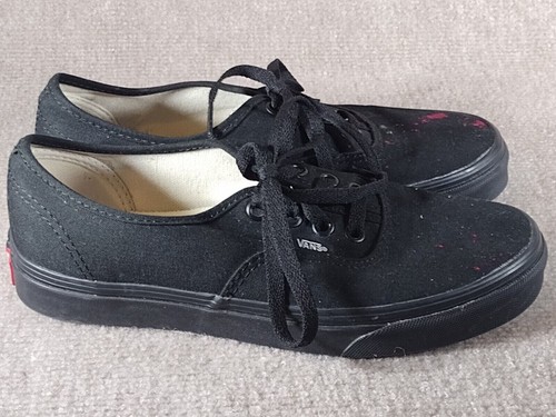 Scarpa da skate uomo VANS OFF THE WALL bassa tutta nera taglia 6 colore personalizzato