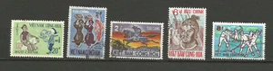 Vietnam du Sud 1971/72 5 timbres oblitérés /T8285 - Picture 1 of 1