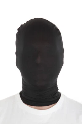 Black Morphmask for Fancy Dress Costume Cheap Morphsuit Morph Mask - Image 1 of 3