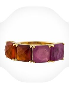 NEW - Ippolita 18k Gold Rock Candy Four Stone Ring - size 7