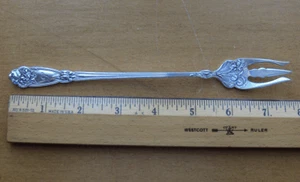 Alvin Fleur-de-Lis Sterling Silber Gurkengabel~Antik~1907~Jugendstil floral - Bild 1 von 6