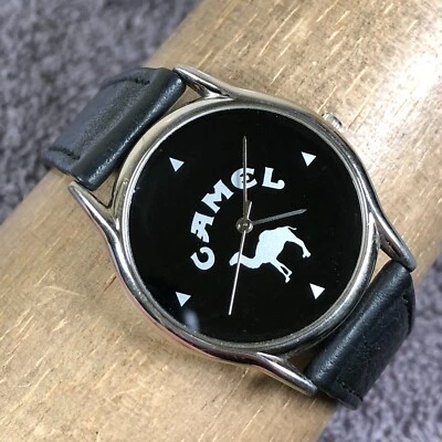 Reloj analógico de cuarzo de 33 mm de cuero con esfera negra informal para mujer Camel 7" Foto 1 de 4