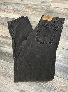 Vintage Levis 550 Jeans Men’s Black Orange Tab 90s Relaxed Tag Size 30/30 - Picture 1 of 20