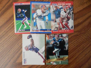 Andre Reed Lot of 5 Football Cards Topps Pro Set Score Buffalo Bills - Picture 1 of 1