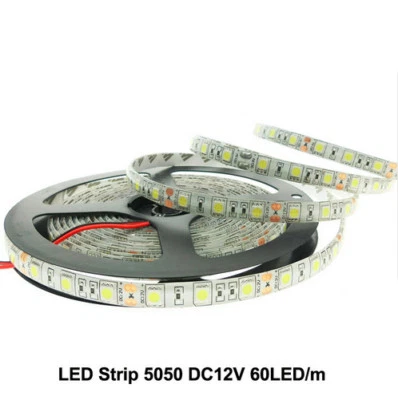 5050 DC12V Flexible LED Light 60LED/m 5m White Warm White RGB 5050 LED Strip