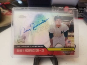 BOBBY RICHARDSON 2002 TOPPS FINEST REFRACTOR AUTOGRAPH   YANKEES  - Picture 1 of 1