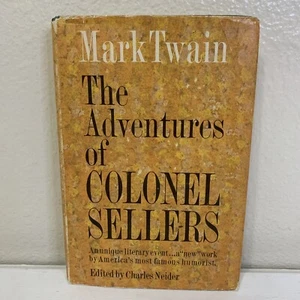 The Adventures Of Colonel Sellers Hardcover Book 1st Edition By Mark Twain.... - Picture 1 of 7