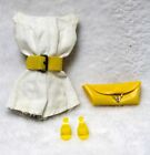 Combinaison de jeu et accessoires vintage Barbie PAK blanc scoop 1962 Mattel