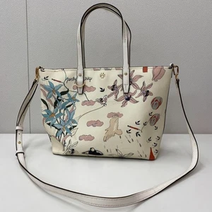 TORY BURCH PVC Flower Tote and Shoulder Bag – 2-Way Floral Charm - Picture 1 of 14