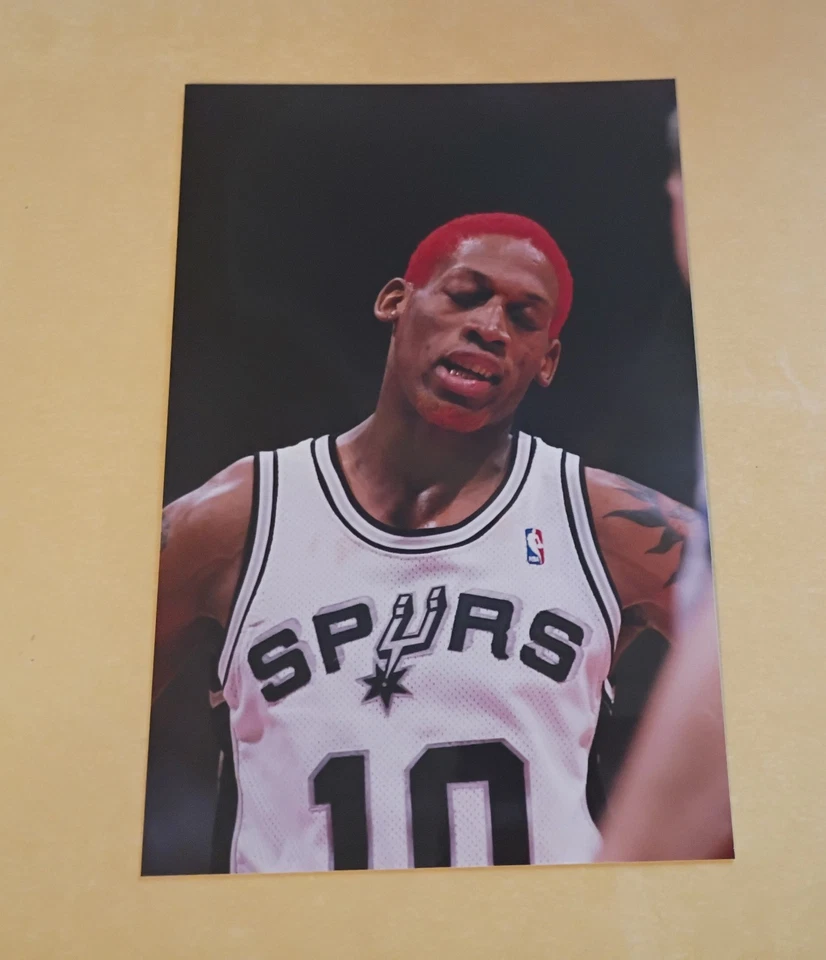 Foto tipo 1 de Dennis Rodman San Antonio Spurs 4x6 Hw3545 Foto 1 de 1