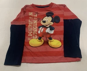 Disney Mickey Mouse Jungen Shirt Langarm Größe 4T - Bild 1 von 7