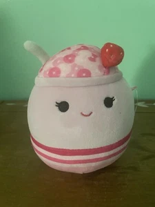 Squishmallow Marlene Rosa Ciotola per Cereali Peluche Giocattolo Alto 5 Pollici - Foto 1 di 5