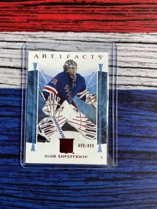 2022-23 Upper Deck Artifacts Hockey Igor Shesterkin #136 499/499 Jersey Bookend  - Picture 1 of 2