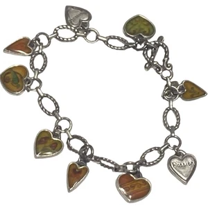 Brighton Picadilly Hearts Bracelet Love Passion Gratitude ECU - Picture 1 of 9