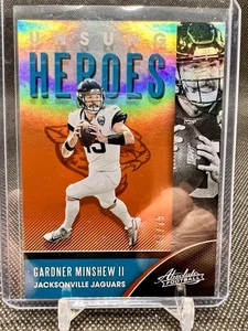 2020 Panini Absolute Gardner Minshew II - Unsung Heroes #’d /75 Orange Parallel - Bild 1 von 2