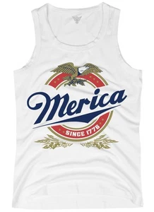 GunShowTees 4th of July 'Merica Tank Top for Men Patriotic Eagle Retro Americ... - Picture 1 of 5