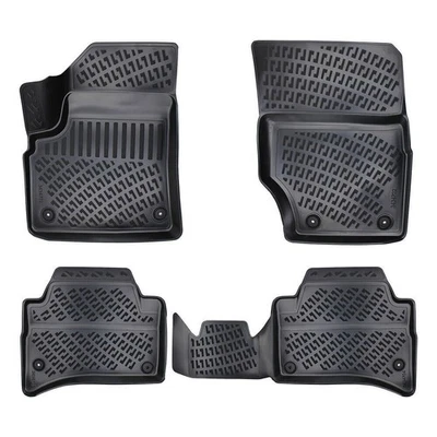 Alfombrilla interior coche moldeada 3D para Volkswagen Touareg 2002-2010 (negro) Foto 1 de 4