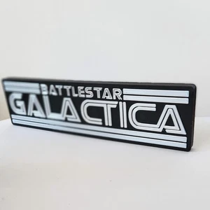 Battlestar Galactica Logo Film Stampato in 3D | Fumetto Fantascienza da Collezione - Foto 1 di 4